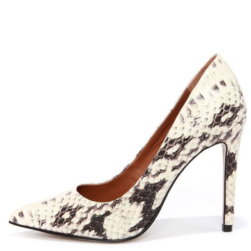 Steve Madden Porto Snakeskin Heel Size 6